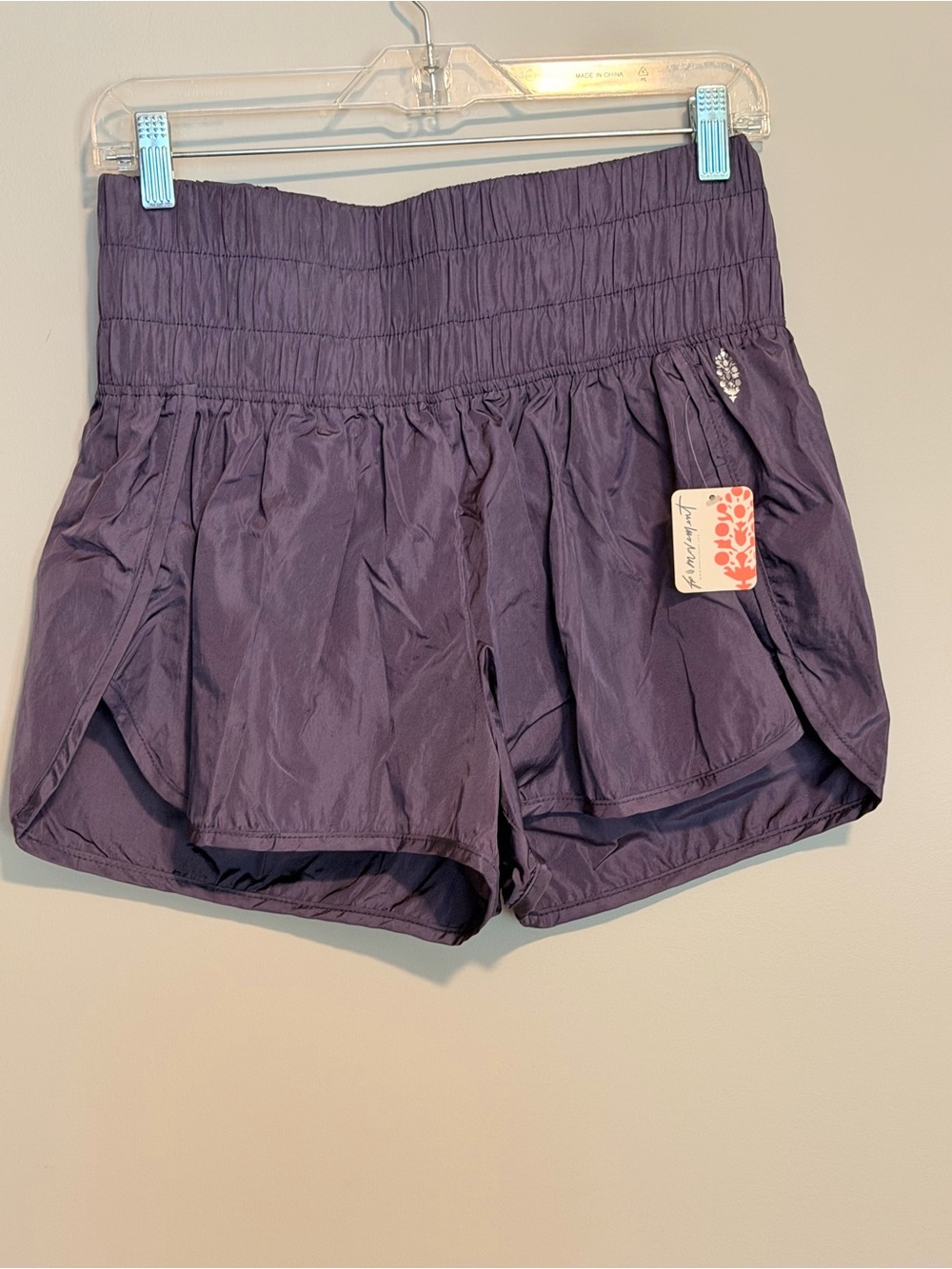 FP Movement Women’s Shorts High Waisted Purple Size Large New W/Tags